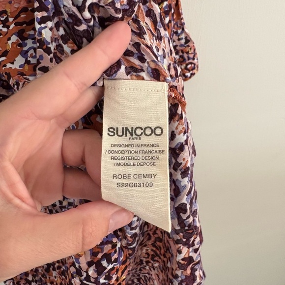 Suncoo Paris Women's Multicolor Animal Print Dress - Size M/L (T3) NWOT - Picture 4 of 7